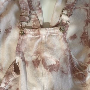 Tie-dye Zara denim overalls